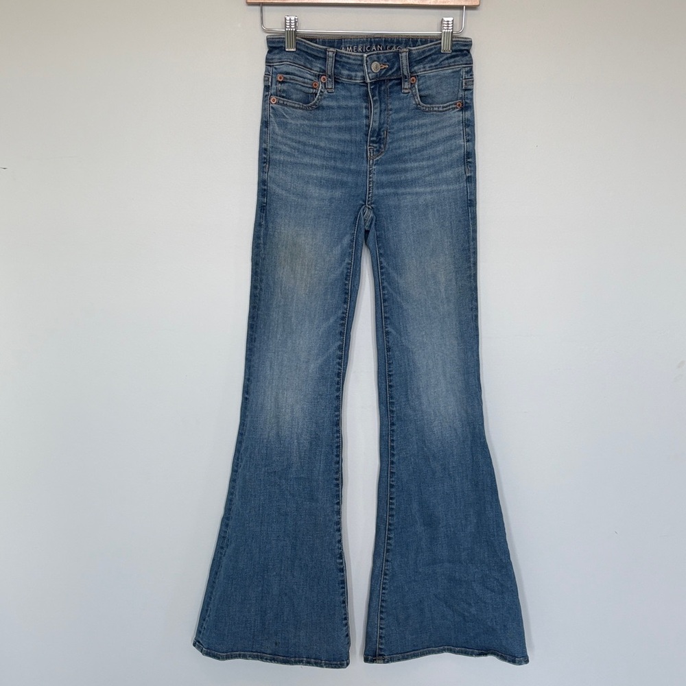 American Eagle Outfitters Light Blue Flare Jeans